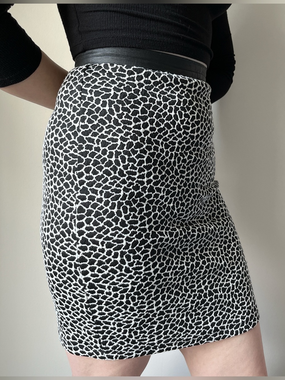 Animal Print Pencil Skirt, Size XXS/0